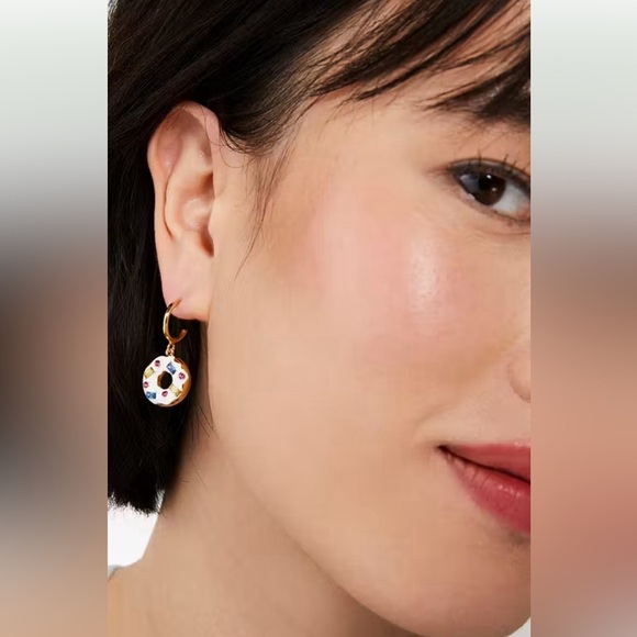 NWT Kate Spade ♠️ New York Coffee Break Donut Earrings! MSRP $79 & SOLD OUT! - Picture 6 of 6